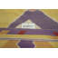 Tapis géométrique kilim carré 8 x 8
