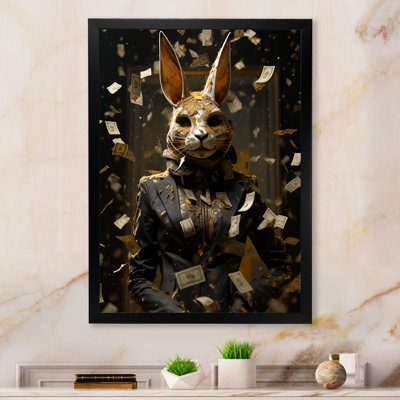 Bunny Bank Robber Street Art I - Abstract Wall Art Print