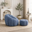 Fauteuil à billes avec repose-pieds-393004109