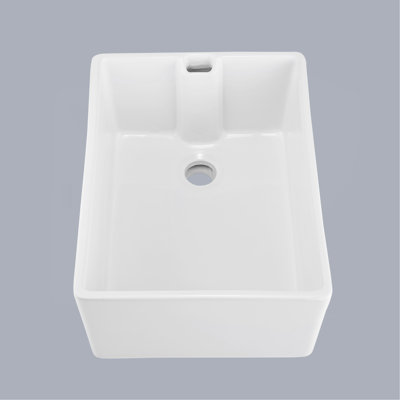 Évier de cuisine à simple cuve en céramique 23,6 "L x 18" l 23,6 "