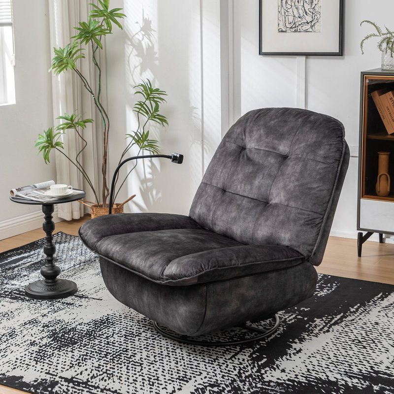 Fauteuil inclinable pivotant, Noir