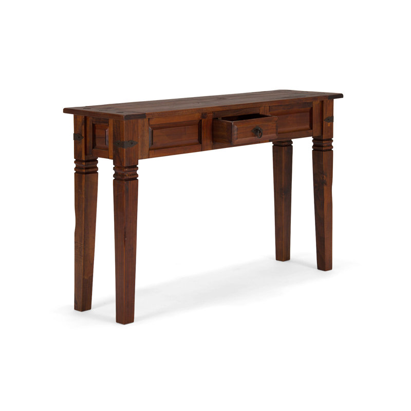 Doman 120Cm Solid Wood Console Table, Brown
