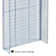 13.5"W x 44"H Pegboard Powerwing Display