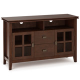 Artisan 48"W Solid Wood Contemporary TV Stand for TVs up to 55" with Adjustable Shelves