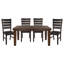 Table de salle à manger rectangulaire 1Pc avec rallonge de rangement en bois