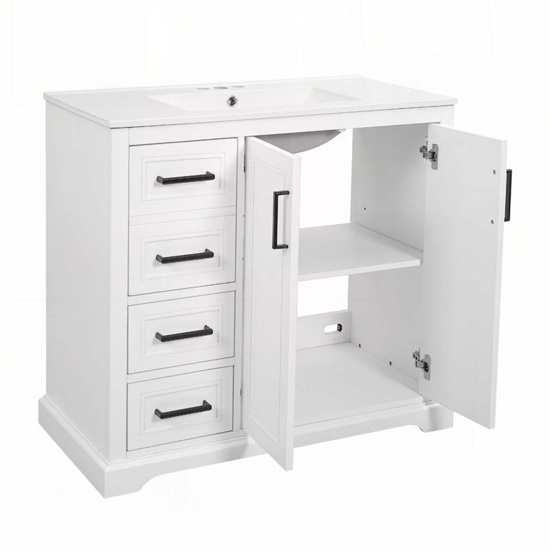 Meuble-lavabo 36 po avec lavabo en céramique