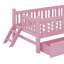 Lit plateforme simple en bois avec tiroirs et garde-corps-1988599210