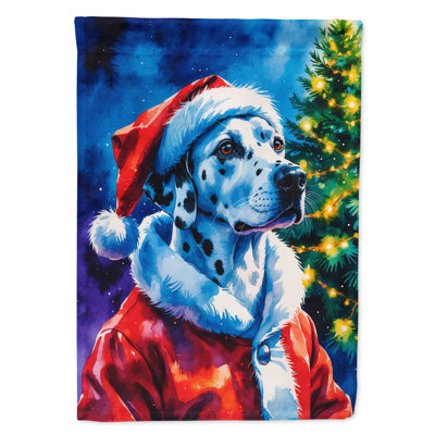 Drapeau de maison de Noël chocolat caniche chocolat