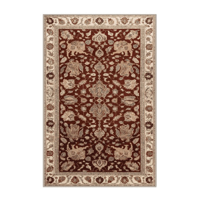 Machine Washable Persian Brown Area Rug