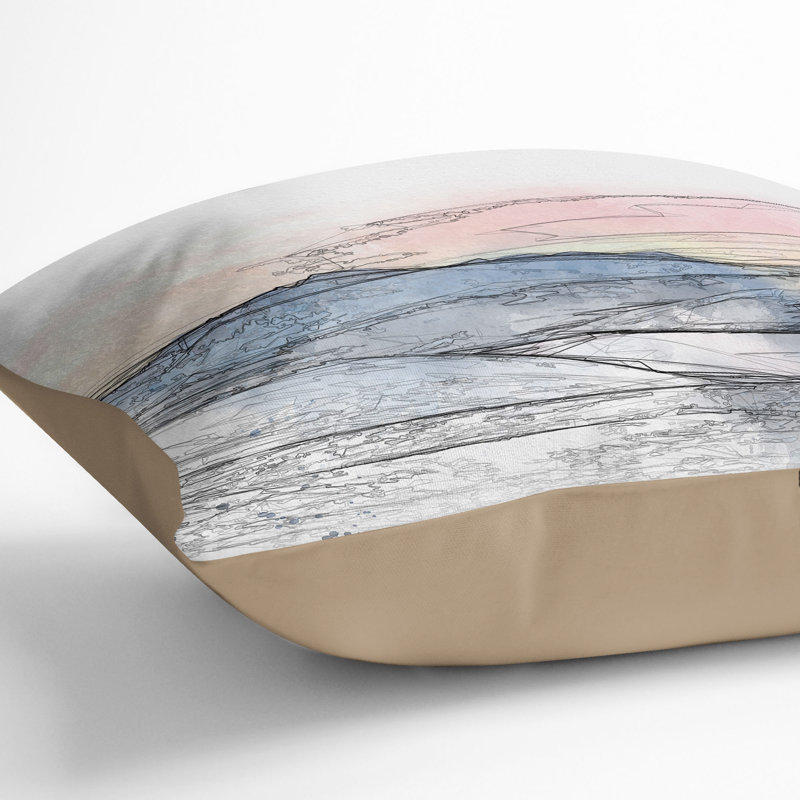 Square Cushion, 40cm H x 40cm W x 15cm D, Stone