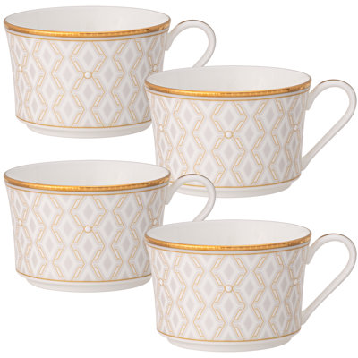 Noritake Noble Pearl Set of 4 Cups, 7-1/2 oz.