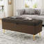 Banc de rangement avec repose-pieds Banc de chambre rembourré avec rangement-317949684
