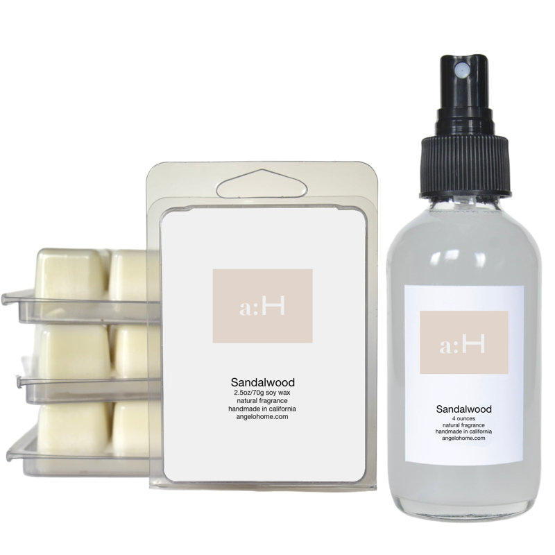 A: H Bougie en bois de santal