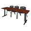 Table de formation Neyland Cain T-Base et 3 chaises empilables-32520357-32520365