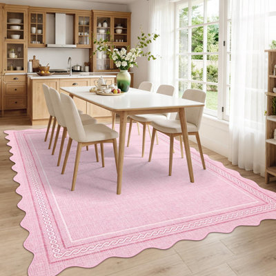 Geometric Machine Printed Area Rug