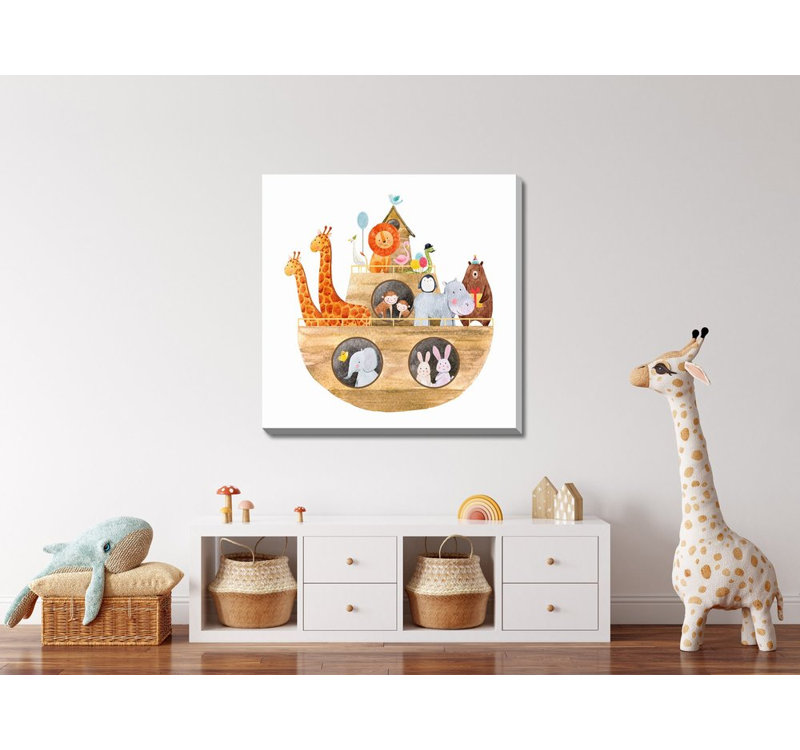 Art mural sur toile Noahs Ark, Sans cadre, H 24 po x l 24 po