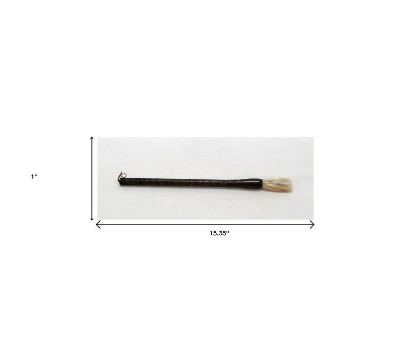 Pinceau à calligraphie brun