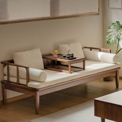 Creamy white Cotton and linen Modular Modern sofa bed cushion couch