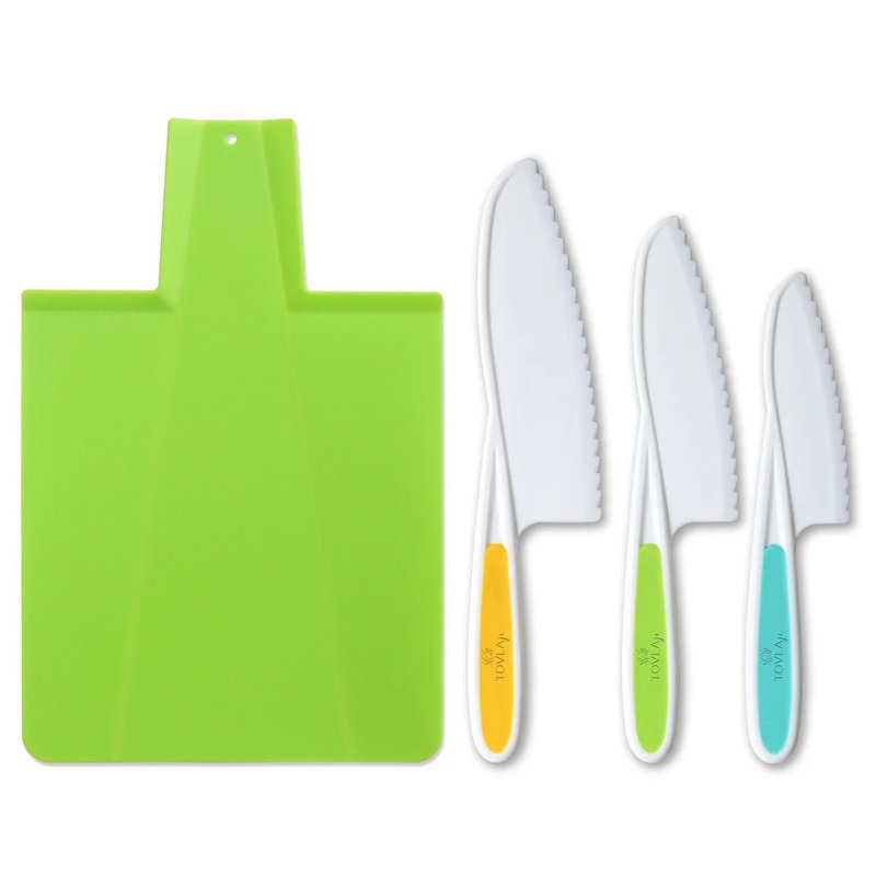 Ensemble de couteaux de cuisine pour enfants, Vert