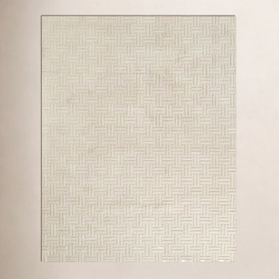 Maricopa Ivory Hand-Loomed Geometric Wool Rug