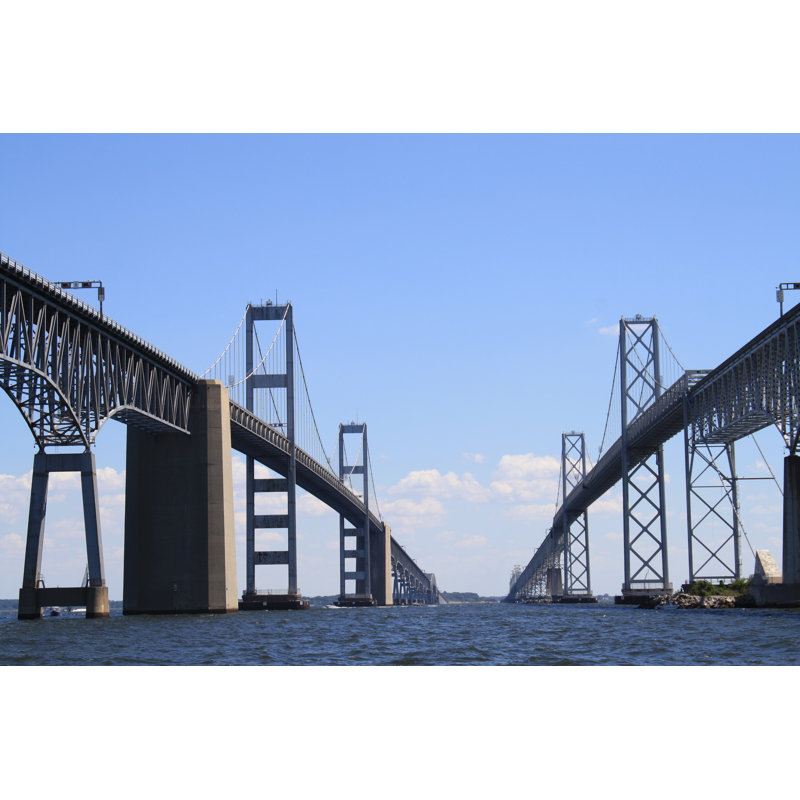 «Burkcrest Chesapeake Bay Bridge On Canvas» par Coastalpics, photographie, H 8 po x l 12 po