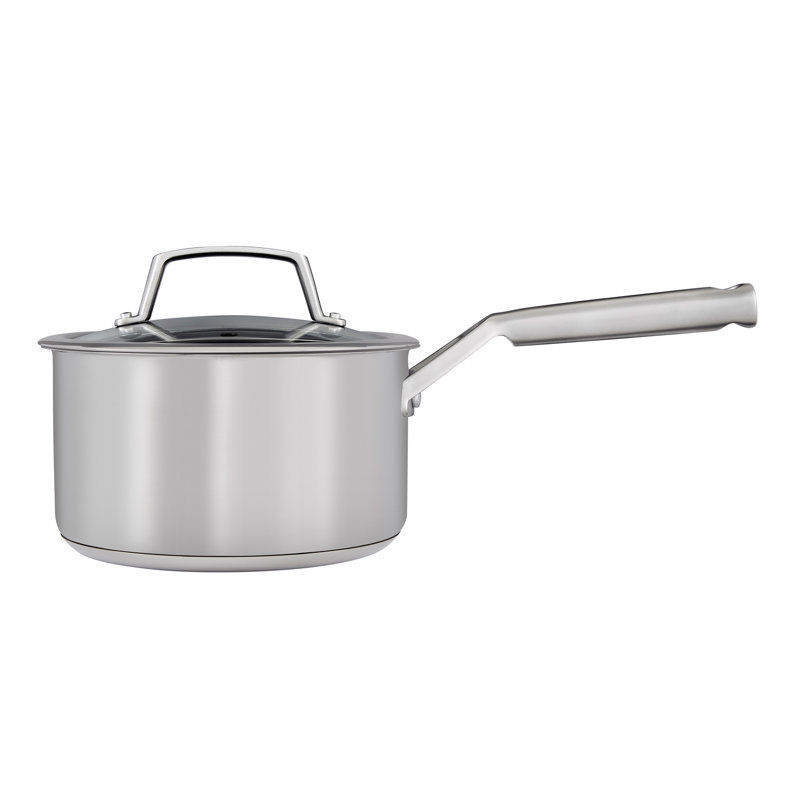 Ninja ZEROSTICK Stainless Steel Saucepan with Lid, 18cm