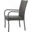 Chaise empilable en osier PE LITTLETON GREY 1pc-236912987