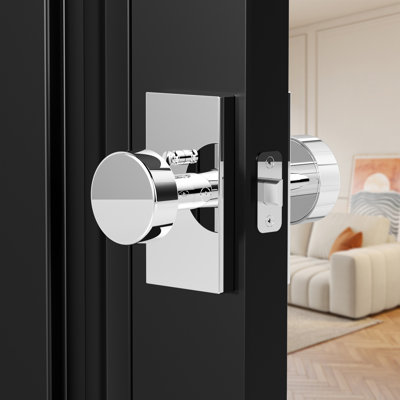 Coolnews Modern Grace Series Metal Privacy Door Knobs