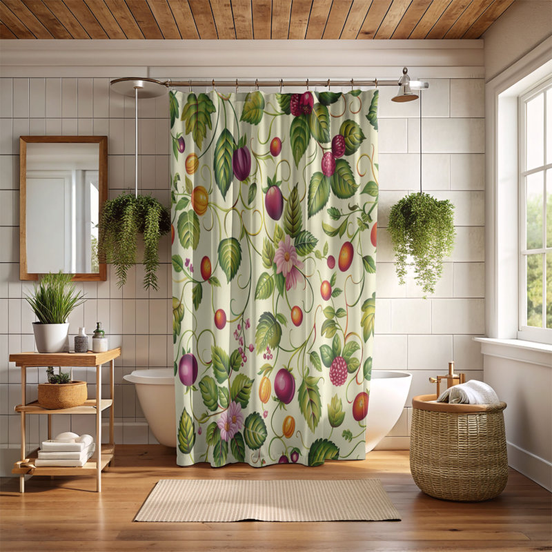 Rideau de douche Blooming Citrus - Premium, H 74 po x l 71 po