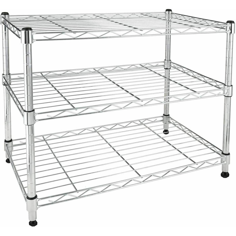 Étagère, étagère à 3 tablettes, H 31,5 po x l 15,35 po x P 7,09 po