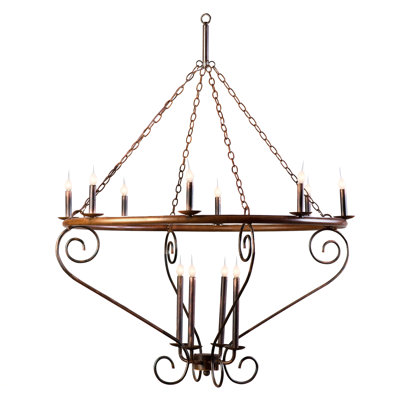 Circular Scroll Chandelier