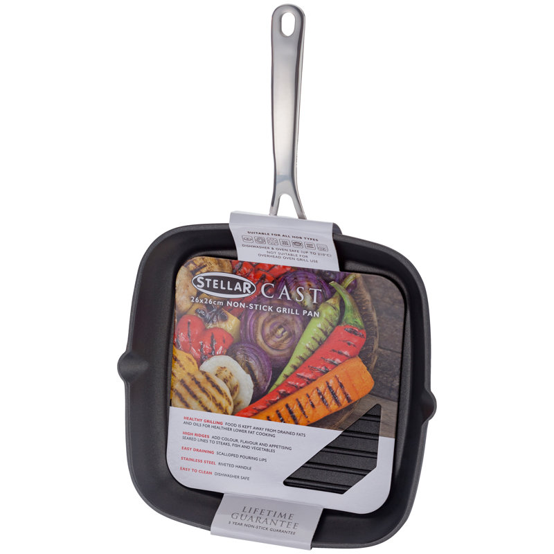Stellar, 26cm Non-Stick Grill Pan 