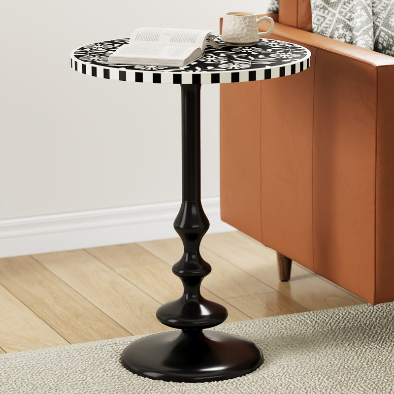 Farwa Vintage-Inspired End Table
