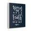 Worry Ends When Faith 2 Corinthians 5:7 - Wrapped Canvas Print-1095987312