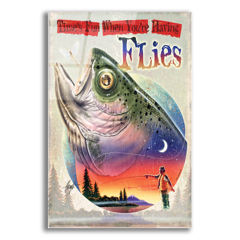 «Bass Fly Fish» par James Mazzotta, H 24 po x l 16 po x P 0,2 po