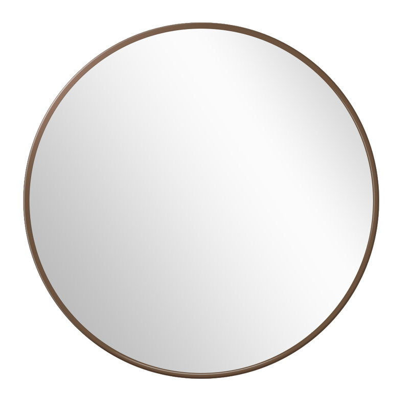 Catalayah Metal Round Wall Mirror, 36" H x 36" W, Gold