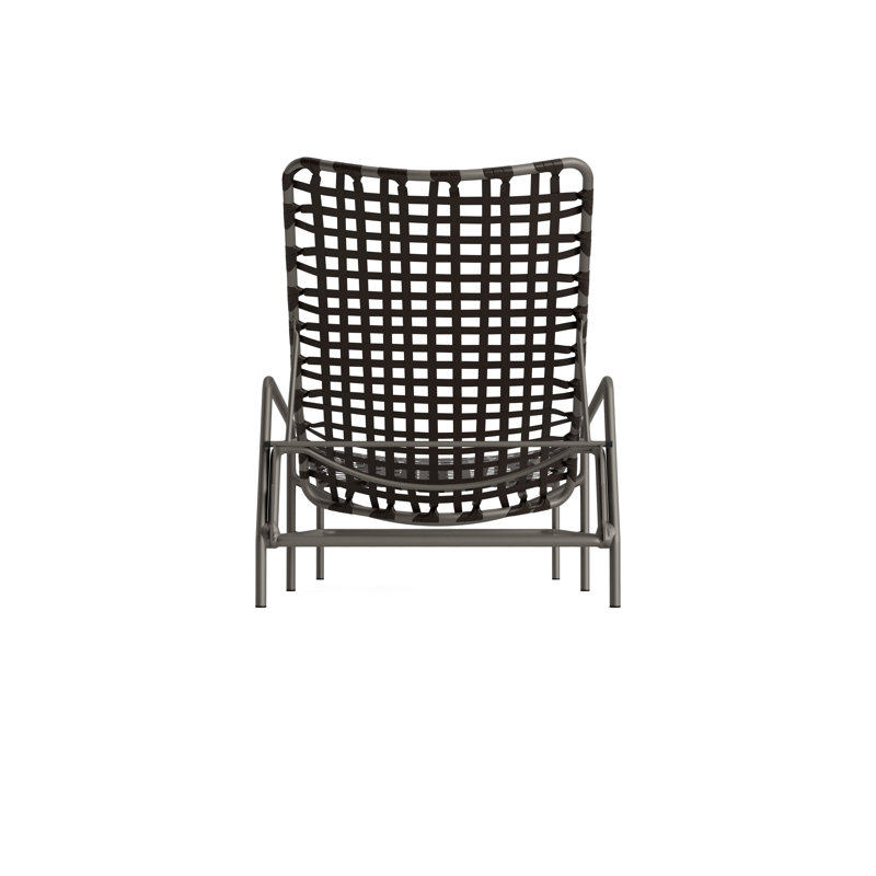 Kantan Outdoor Chaise Lounge, Coffee/Mica