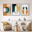 Framed Abstract Modern Wall Art by HZLJ - 3 Piece Picture Frame Print Set on Canvas-1100038067-1100038066