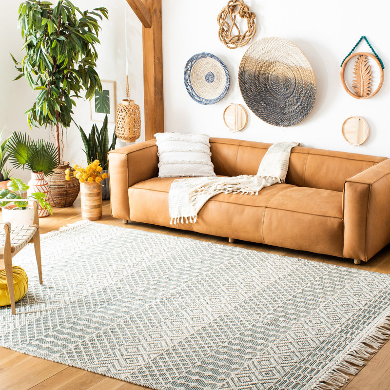 Moroccan Hand Loomed Wool Moroccan Rug, Rectangle 4' x 6'