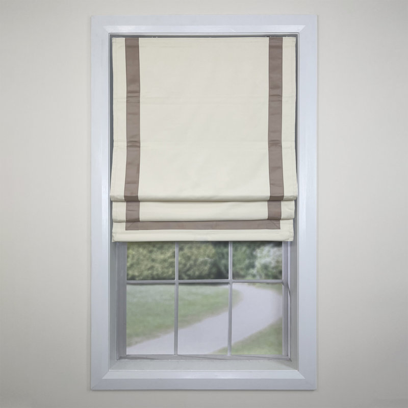 Store romain occultant Olaughlin, L 27 po x L 63 po, Taupe