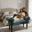 Elegant  Caius Upholstered Bedroom Bench, Solid Colour, Wooden Legs, Stylish Seating, Durable and Comfortable Design-36266513