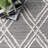 Hathorn Moroccan Trellis Handmade Tufted Black/White Wool Rug-646612955