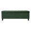 Banc de rangement avec repose-pieds, banc d'entrée, banc de bout de lit, repose-pieds pour chambre à coucher, vert rétro, 300 lb