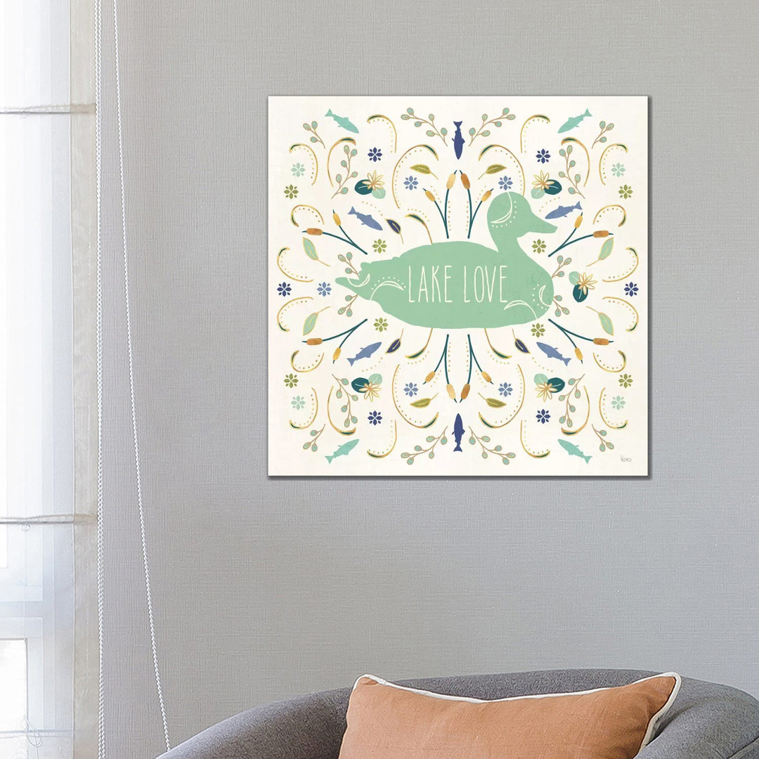 Otomi-See II von Veronique Charron - Giclée auf Leinwand ohne Rahmen