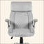 Fauteuil de bureau pivotant en velours