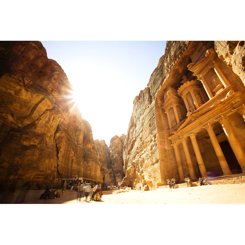 Petra Ancient City, Jordan by Roman_slavik - Wrapped Canvas Print, 51cm H x 76cm W