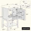 Meuble-lavabo de salle de bain avec lavabo, armoire de salle de bain avec porte à fermeture douce, support de rangement et tablette ouverte (robinet non inclus) (robinet non inclus)-585593944