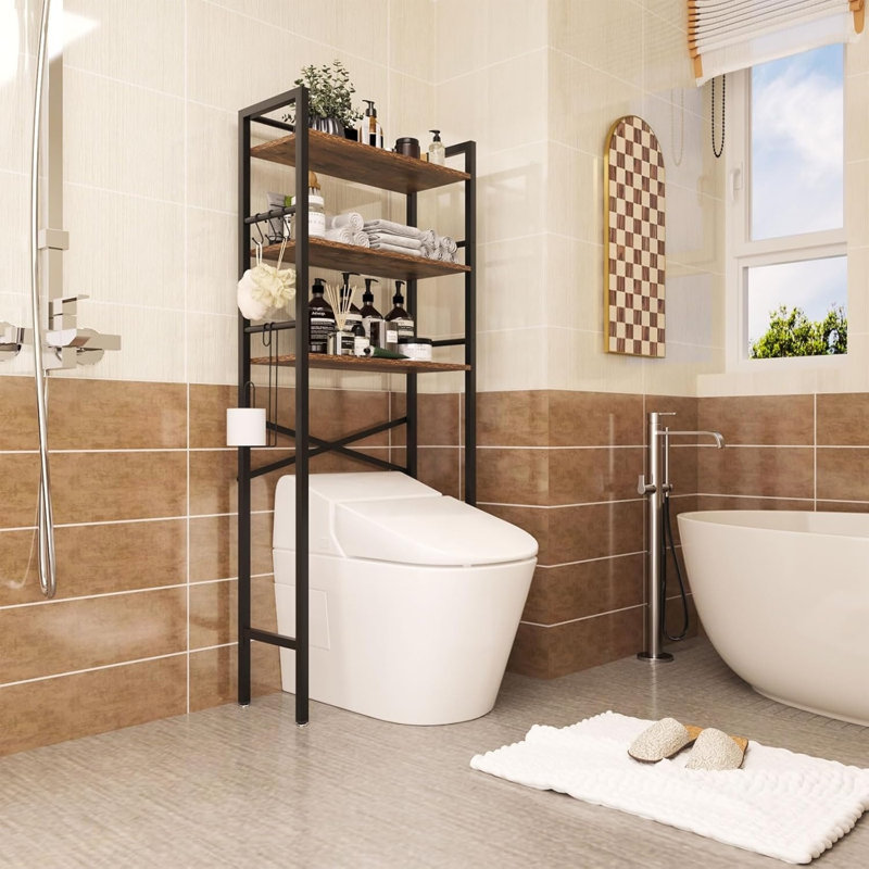 Iron Freestanding Over The Toilet Storage