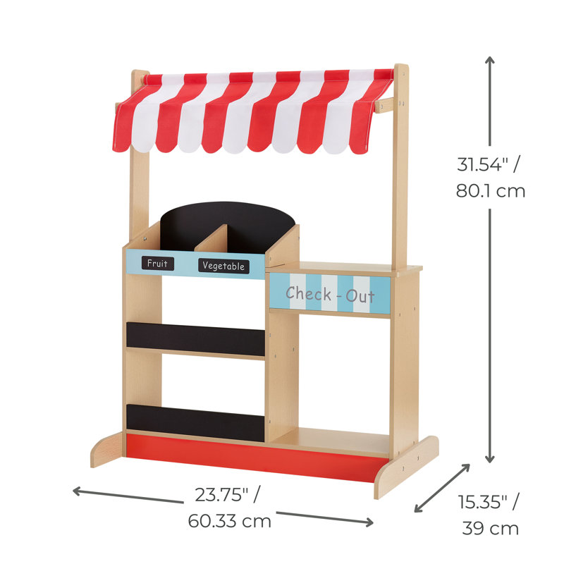Ensemble de jeu avec support de caisse My Little Helper Pretend Play Market de Teamson Kids