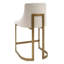Bryce 26"H Upholstered Counter Stool with Metal Base